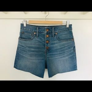 Madewell high-rise jean shorts